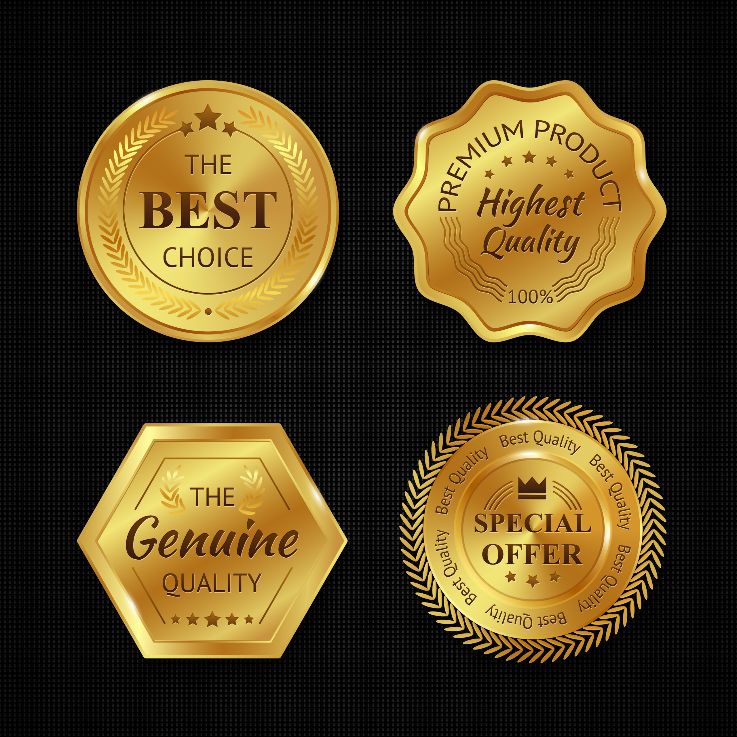 Gold & Silver Stickers