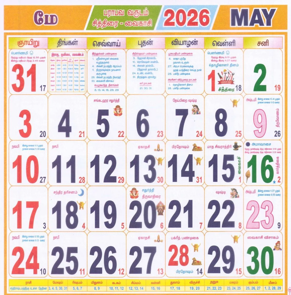 Monthly Calendars